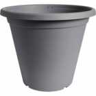 Clever Pots Grey Plastic Round Plant Pot 50cm