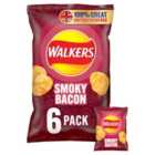 Walkers Smoky Bacon Multipack Crisps 6 per pack