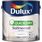 Dulux Pure Brilliant Interior Quick Dry Satinwood White Mid Sheen - 2.5L