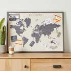 World Map Pin Board