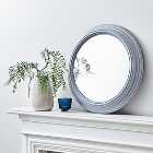 Round Wall Mirror, Grey 59cm