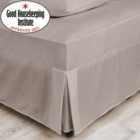 Non Iron Plain Dye Natural Fitted Valance Sheet