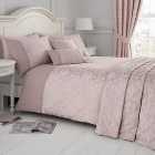Serene Blossom Blush Duvet Cover and Pillowcase Set