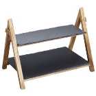 Artesa Two Tier Slate Serving Stand