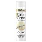 Satin Care Shave Gel Olay Vanilla Cashmere Dry Skin 200ml