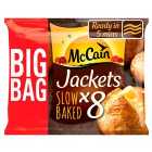 Mccain Baked Frozen Jacket Potatoes 8 Pack 1.6kg