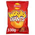 Walkers Wotsits Giants Sweet & Spicy Flamin' Hot Sharing Bag Snacks 130g