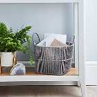 Small Grey Woven Storage Basket