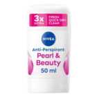 NIVEA Pearl & Beauty Anti-Perspirant Deodorant Stick 50ml