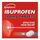Galpharm Ibuprofen 200mg Coated Tablets 16 per pack