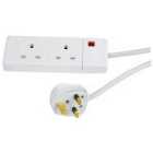 CED Extension Lead 2 Gang 2M 13 amp White