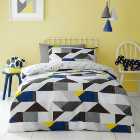 Graphic Geo 100% Cotton Duvet Cover and Pillowcase Set