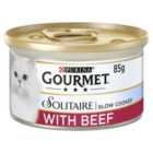 Gourmet Solitaire Beef Wet Cat Food 85g