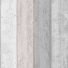 Arthouse Painted Wood Pink & Grey Wallpaper - 10.05m x 53cm