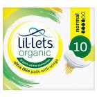 Lil-lets Organic Pads Normal 10 per pack