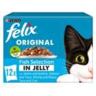 Felix Original Fish Selection in Jelly Wet Cat Food 12 x 100g