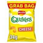 Walkers Quavers Crisps Cheese Snacks Grab Bag, 34g