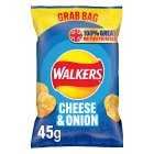Walkers Cheese & Onion Crisps, 45g
