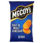 McCoy's Salt & Malt Vinegar Multipack Crisps 6 per pack