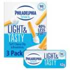 Philadelphia Light Low Fat Soft Cream Cheese Snacks 3 x 42g