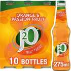 J2O Orange & Passion Fruit 10 Bottles 10 x 275ml