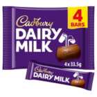 Cadbury Dairy Milk Chocolate Bar Multipack 4 x 33.5g