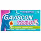 Gaviscon Double Action Chewable Heartburn Relief Tablets 12 pack
