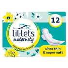 Lil-lets Maternity Ultra Pads 12 per pack