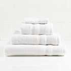 Allure Zero Twist Bath Towel - White