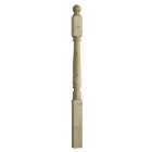 Wickes Colonial Deck Post with Cap - 82 x 82 x 1200mm
