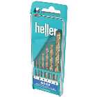 Heller 6 Piece HSS Tin Steel Drill Bit Set (2-8mm)
