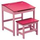 Kids Desk & Stool - Pink