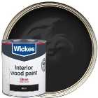 Wickes Quick Dry Gloss Wood & Metal Paint - Black - 750ml