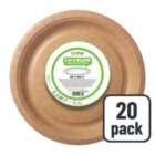 Brown Recyclable Paper Party Plates 20 per pack