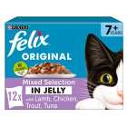 Felix Original Senior 7+ Mixed Selection in Jelly Wet Cat Food 12 x 100g