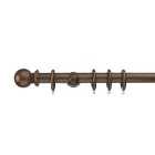 Swish Sherwood Fixed Wooden Curtain Pole with Rings
