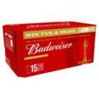 Budweiser Lager Beer Cans 15 x 440ml