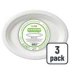 White Microwaveable Buffet Platters 3 per pack