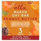 Deliciously Ella Gluten Free & Vegan Oat Bars Peanut Butter, 3x50g