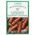 Linda McCartney 6 Vegetarian Sausages with Red Onion & Rosemary Frozen 270g