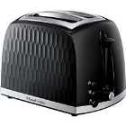 Russell Hobbs 26061 Honeycomb 2 Slice Wide Slot Toaster - Black