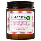 Botanica Airwick Candle Rose & African Geranium, 205g