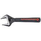 Rothenberger Adjustable Wrench Wide Jaw 8" with Soft Jaw Protector