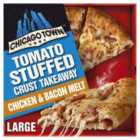 Chicago Town Takeaway Sauce Filled Crust Chicken & Bacon Pizza 640g