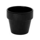 Black Terracotta Circular Plant pot (Dia)11cm