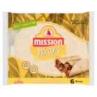Mission Deli Wheat & White Wraps 6 per pack