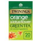 Twinings Orange & Lotus Flower Green Tea 20 per pack