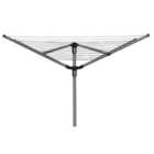 Silver effect Black Plastic & steel 4 Arm Rotary airer, 60m