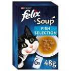 Felix Soup Fish Selection, 6x48g