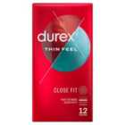 Durex Thin Feel Condoms Enhanced Sensitivity Close Fit 12 per pack